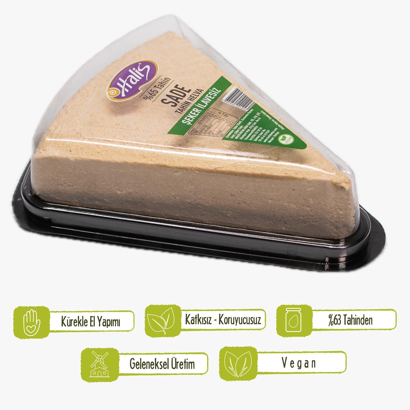 Halis Sade Tahin Helva 300G ( Hurma Suyu ile Tatlandırılmış)
