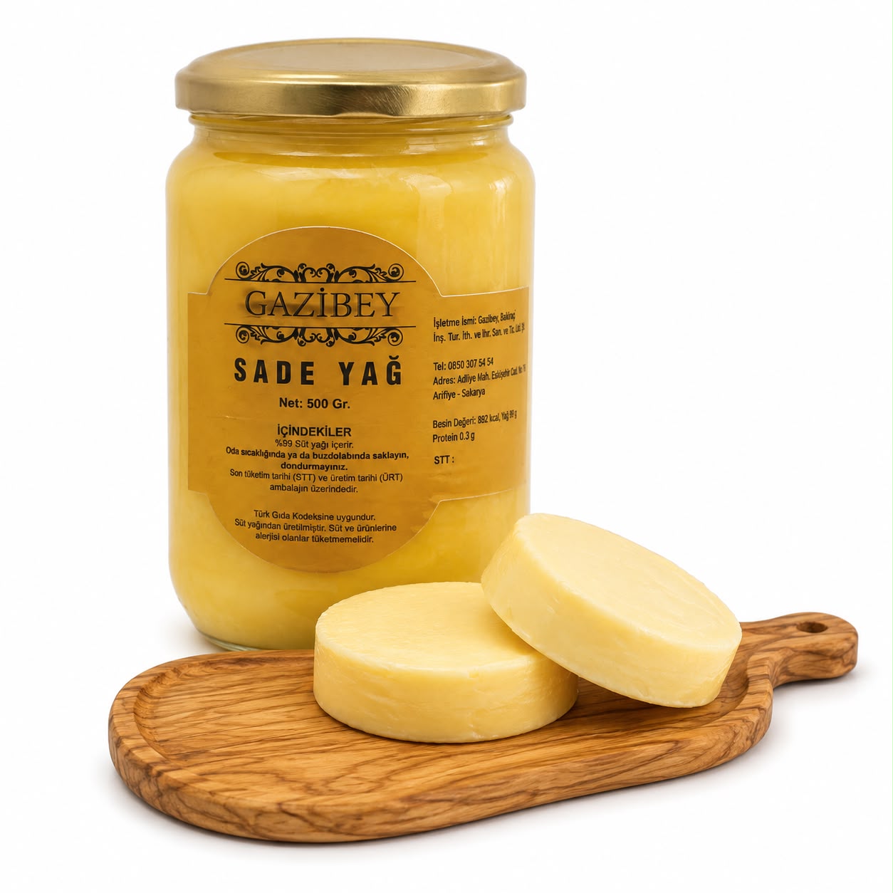 Gazibey Sade Yağ 500 G