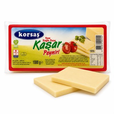 Korsaş Tam Yağlı Taze Kaşar Peyniri 1Kg
