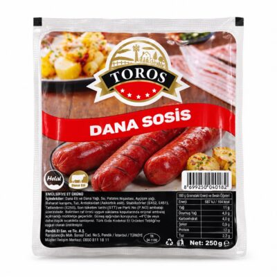 Toros Dana Sosis 250 Gr